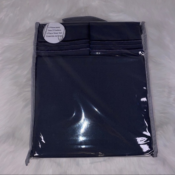 ⭐️SALE⭐️King 6pc Charcoal Bedsheets - Picture 2 of 5